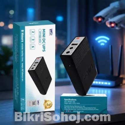 WGP Optima 103E DC UPS for Router, Onu, CC Camera 5, 9, 12 V